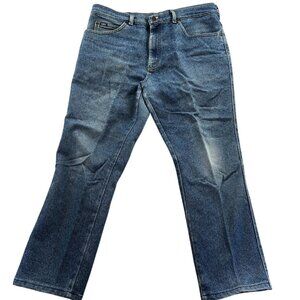 Vintage Mens Jeans 36x30 Straight Leg Blue Denim Classic Casual Relaxed Fit